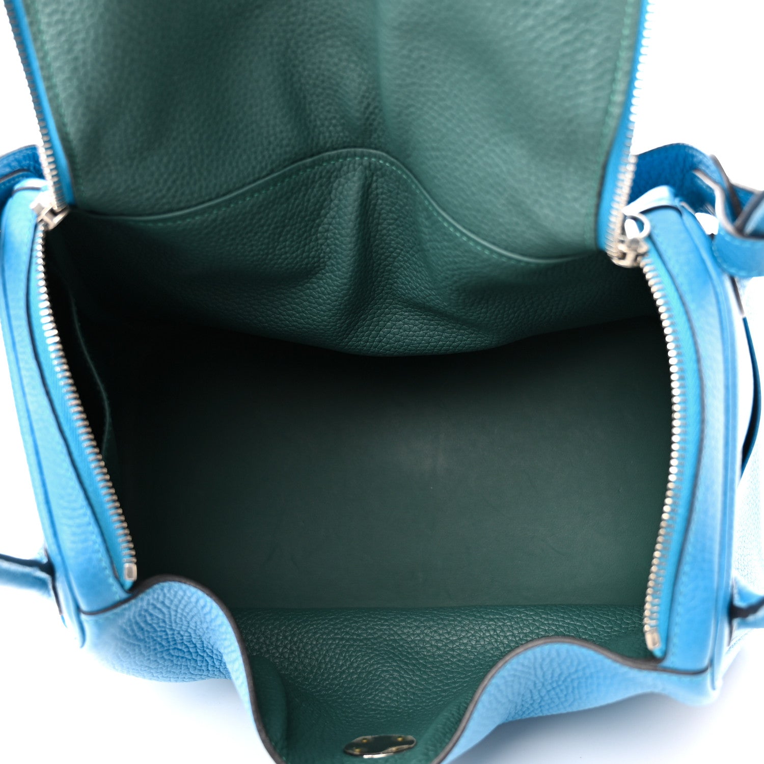 Hermes Taurillon Clemence Verso Lindy 30 Bleu Zanzibar Malachite 5 of 10