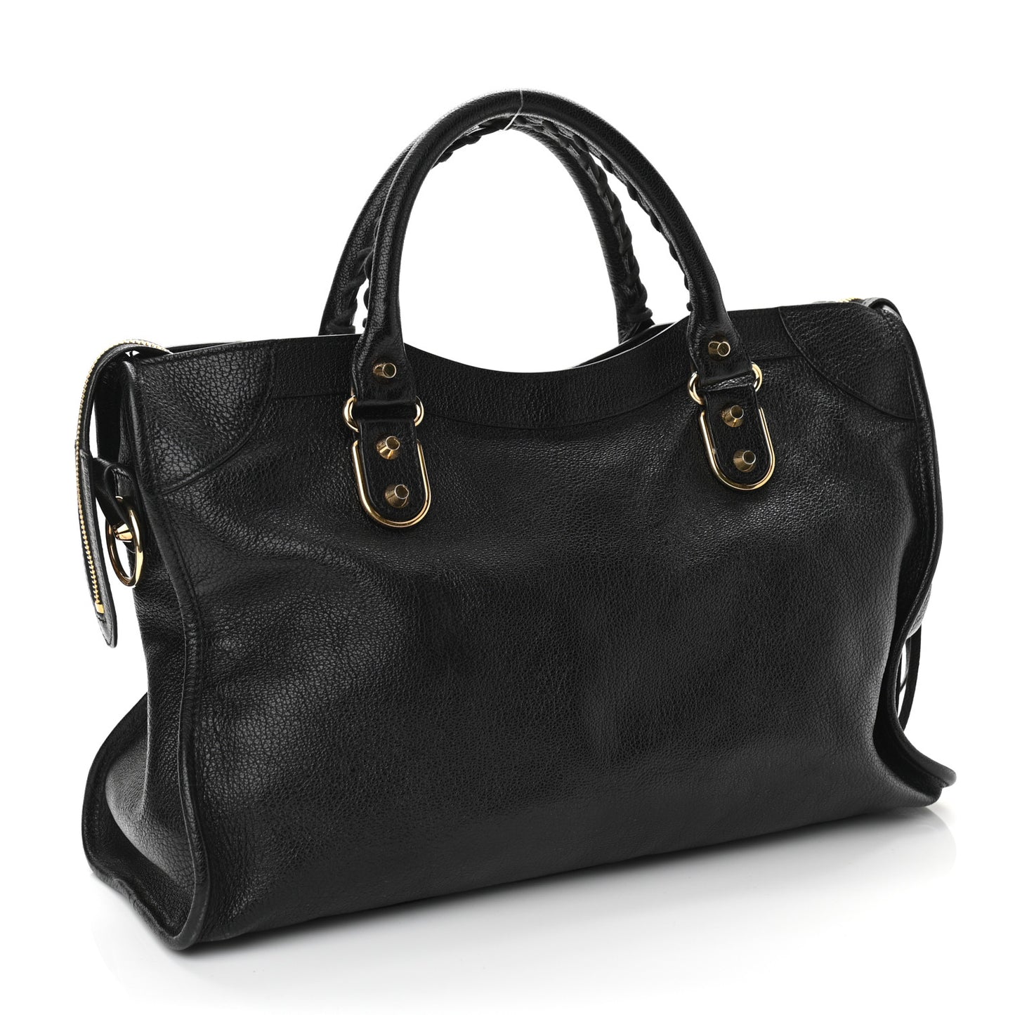 Chevre Gold Metallic Edge Hardware City Black