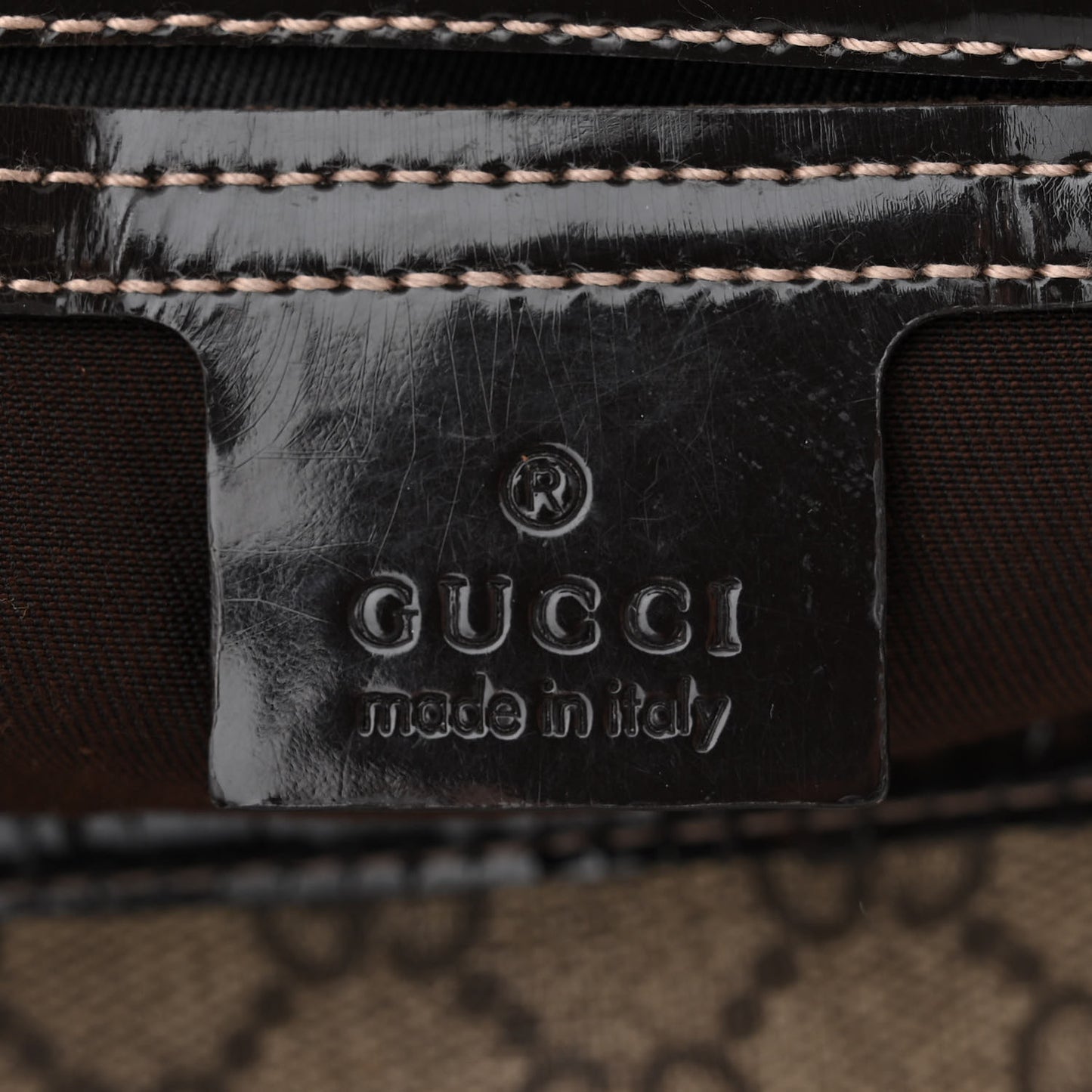 GG Plus Monogram Medium Joy Boston Dark Brown