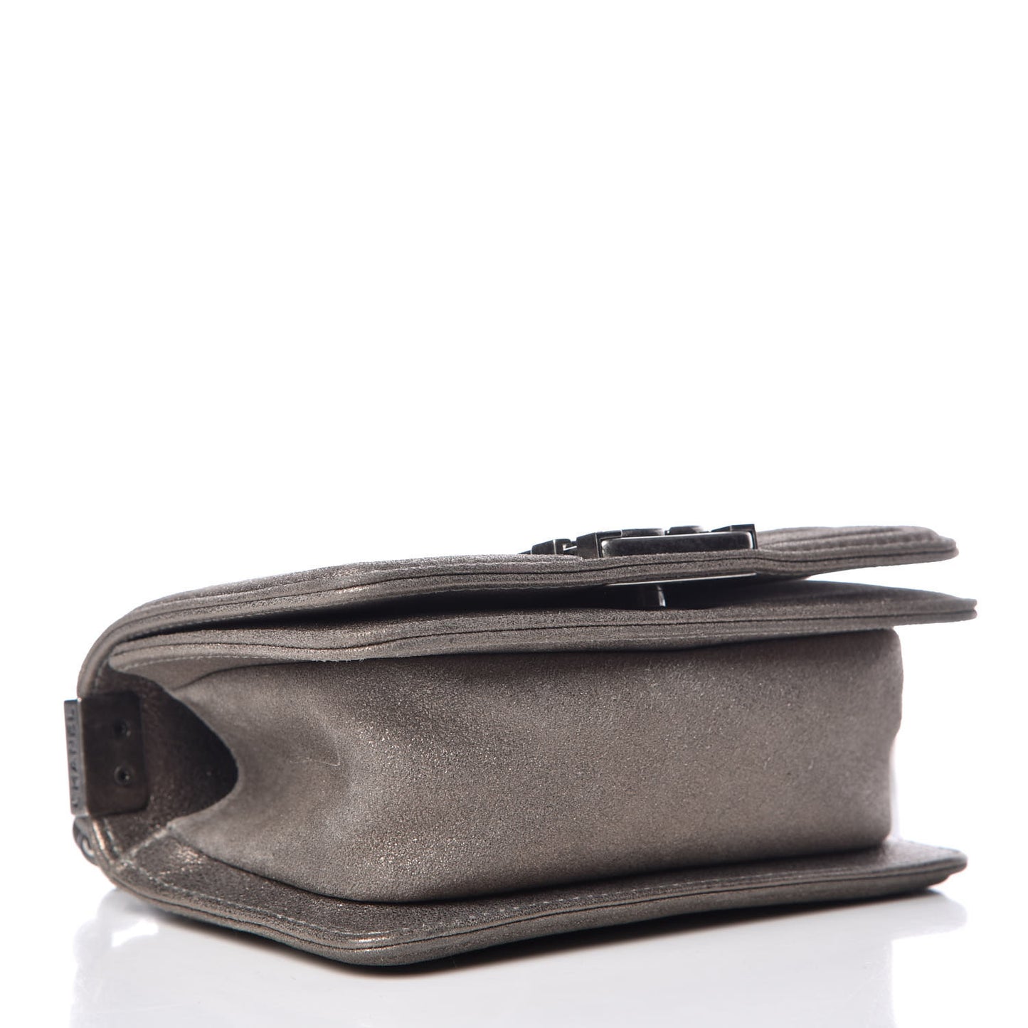 Metallic Lizard Iridescent Calfskin Mini Boy Flap