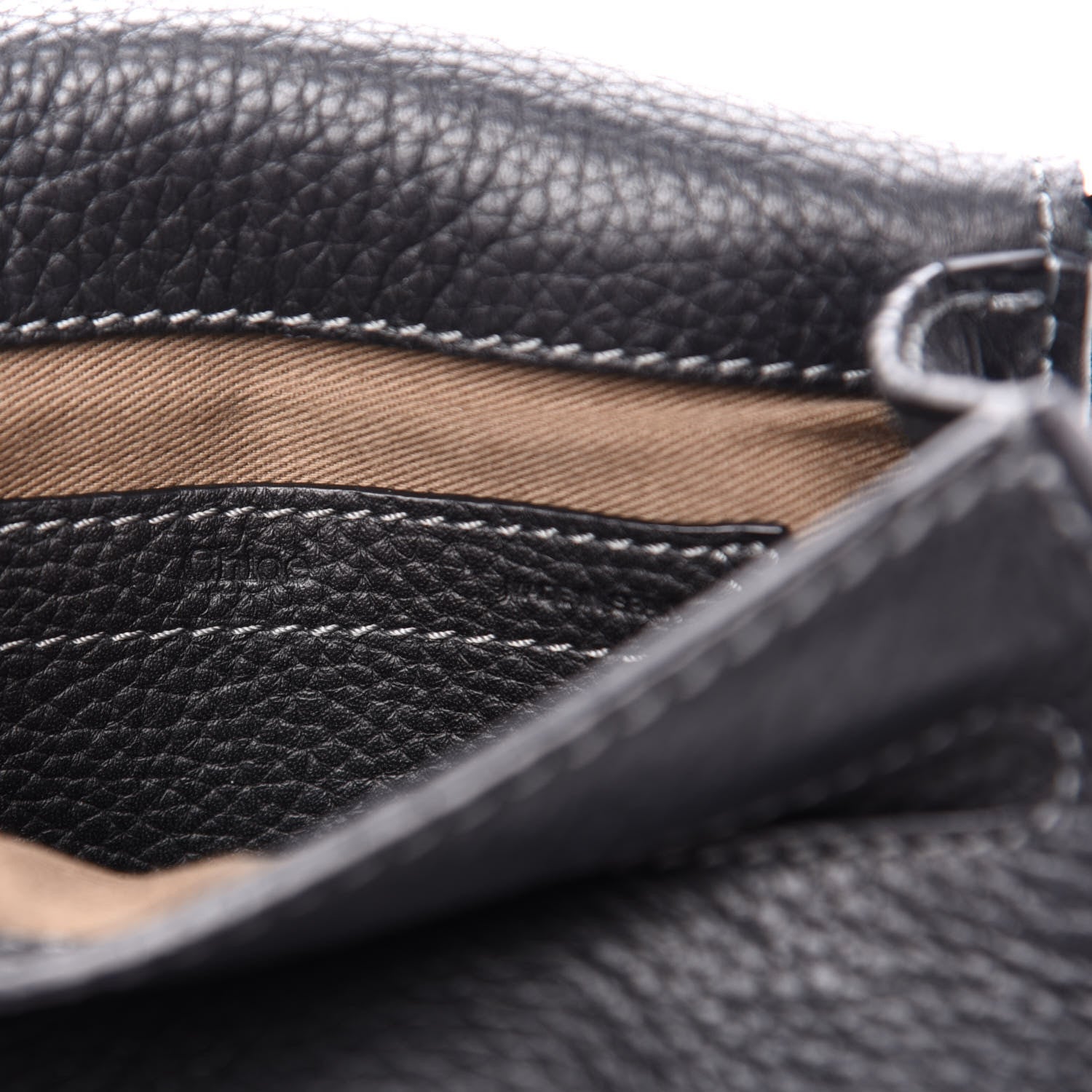 Chloe Calfskin Mini Marcie Round Crossbody Bag Black 6 of 10