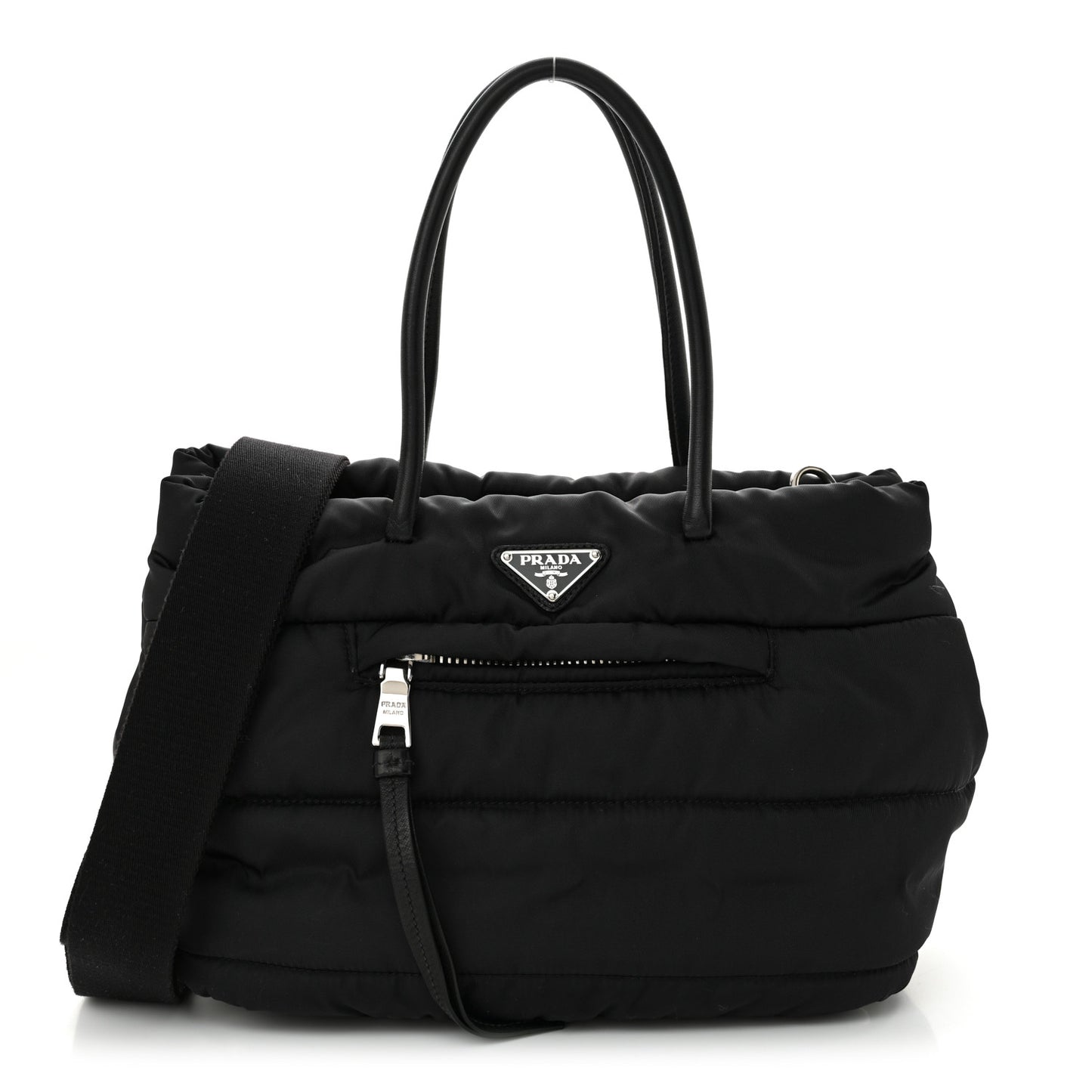Tessuto Nylon Bomber Tote Black