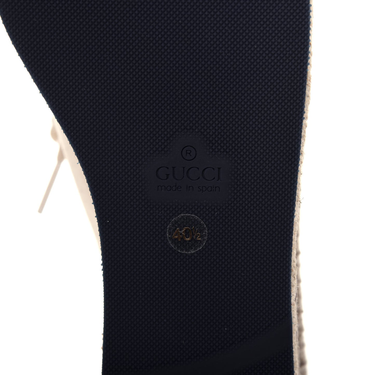 Canvas Logo Lace-Up Platform Espadrilles 40.5 Greggio Grege
