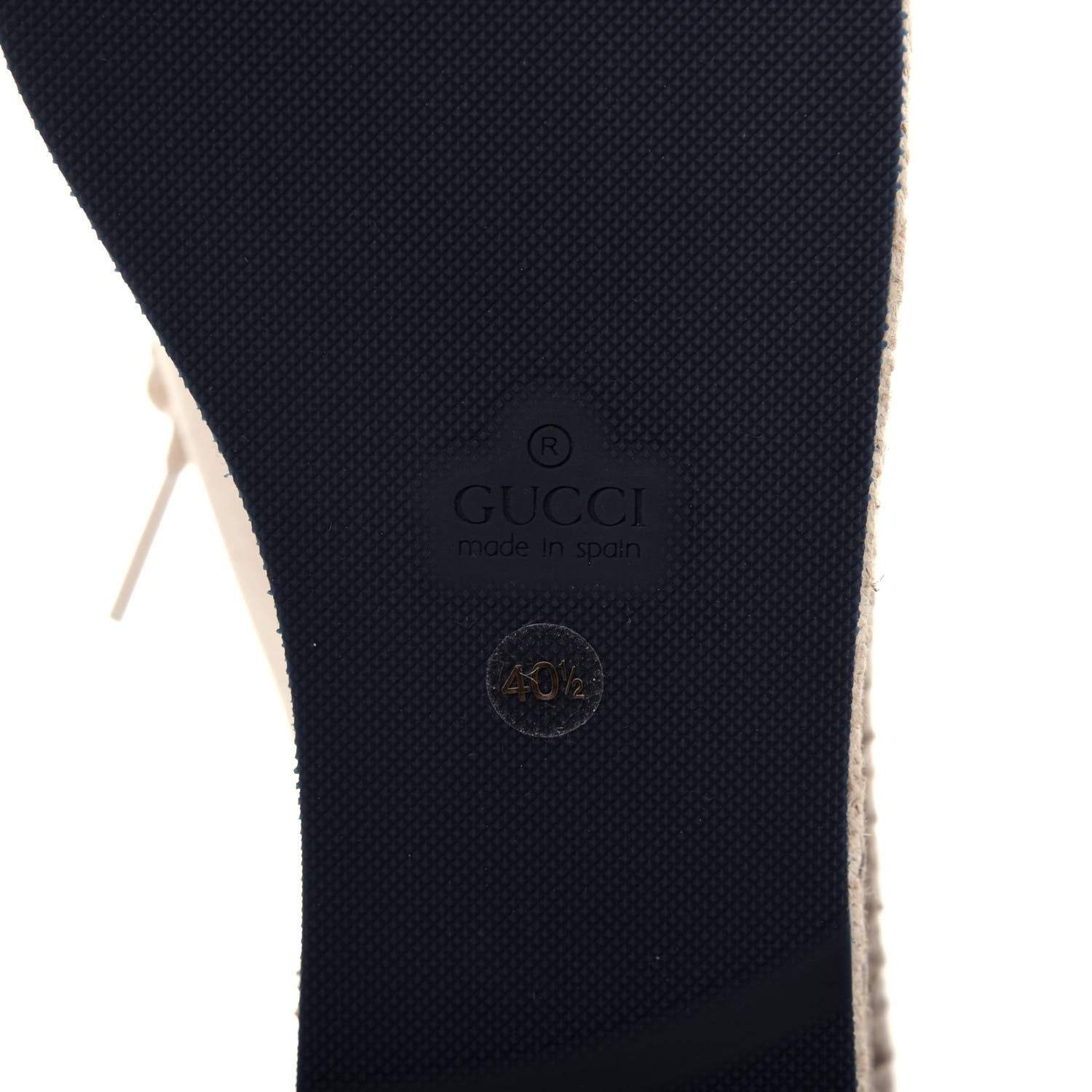 Gucci Canvas Logo Lace-Up Platform Espadrilles 40.5 Greggio Grege 6 of 16