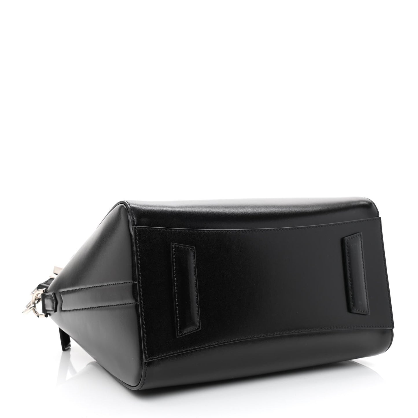 Shiny Lord Calfskin Small Antigona Black