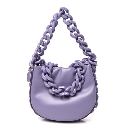 Stella McCartney Eco Alter Nappa Small Frayme Puffer Shoulder Bag Grape 1 of 9