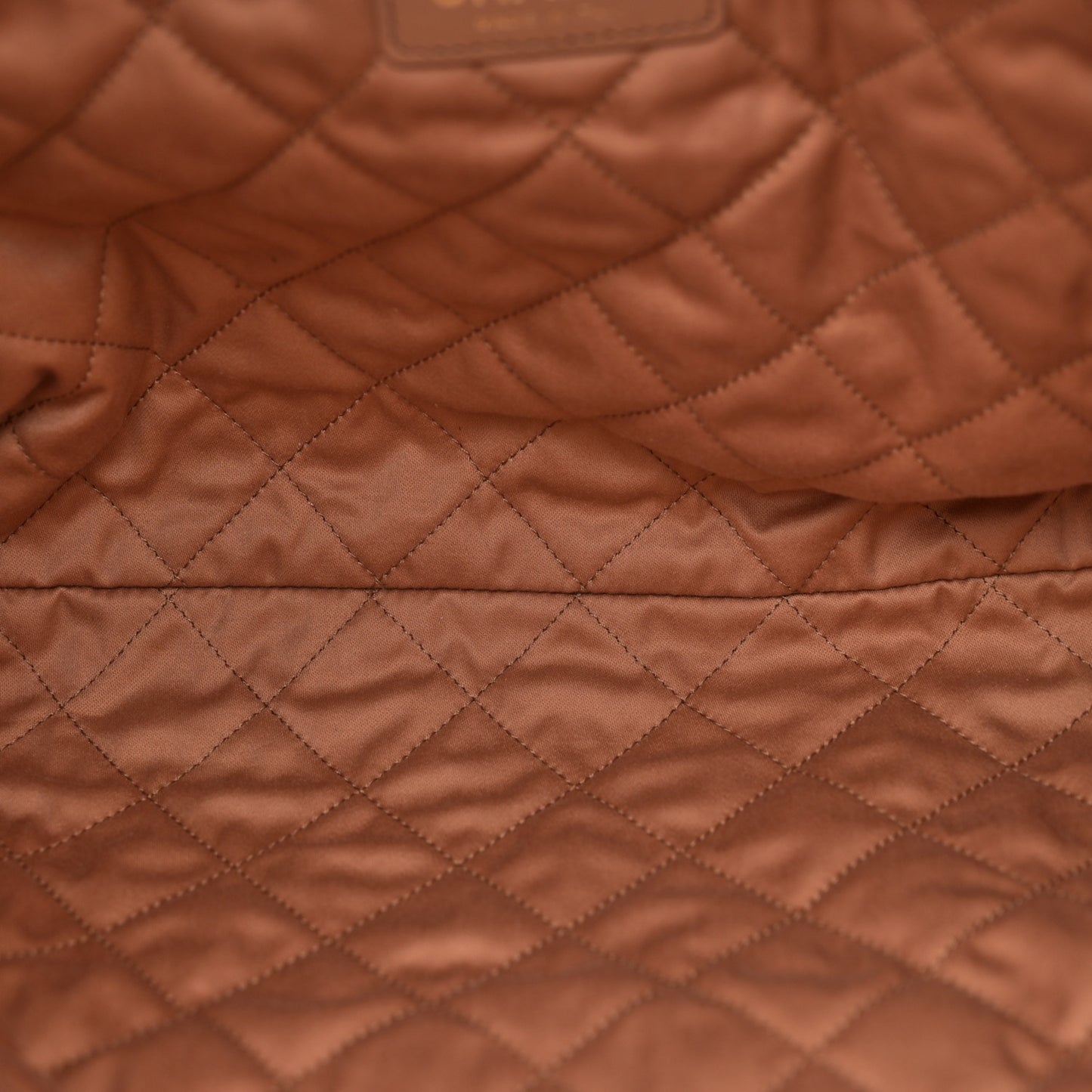 Shiny Calfskin Quilted Small Chanel 22 Camel