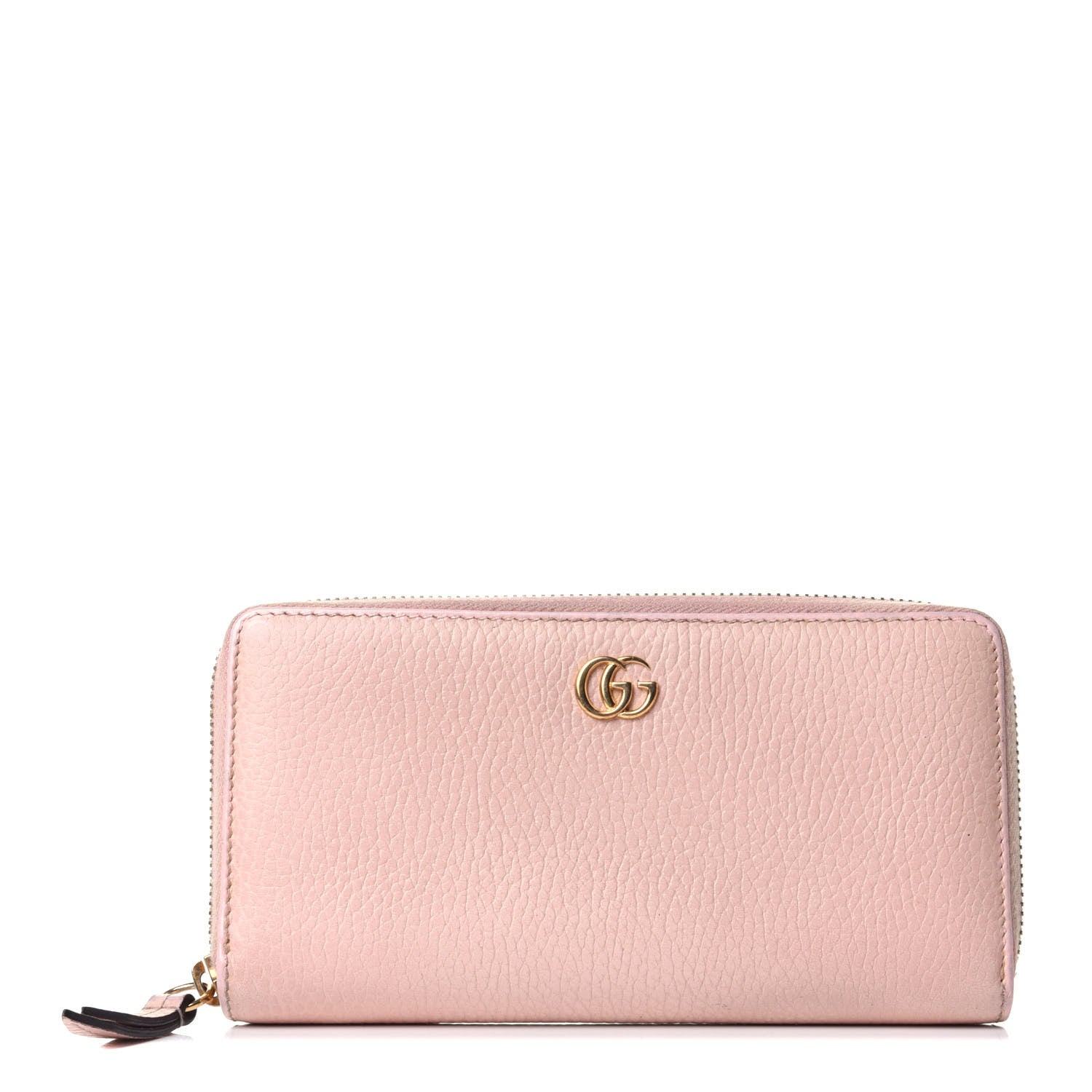 Gucci Calfskin GG Marmont Zip Around Wallet Light Pink 1 of 4