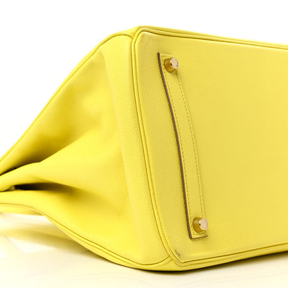 Hermes Epsom Birkin 35 Lime 9 of 14