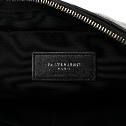 Saint Laurent Calfskin Matelasse Monogram Cassandre Tablet Pouch Black 6 of 10