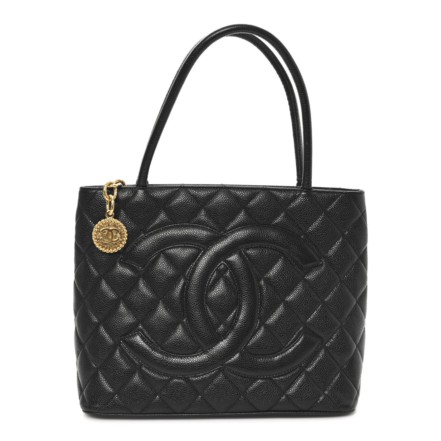 Chanel Caviar Quilted Medallion Tote Black 1 of 10