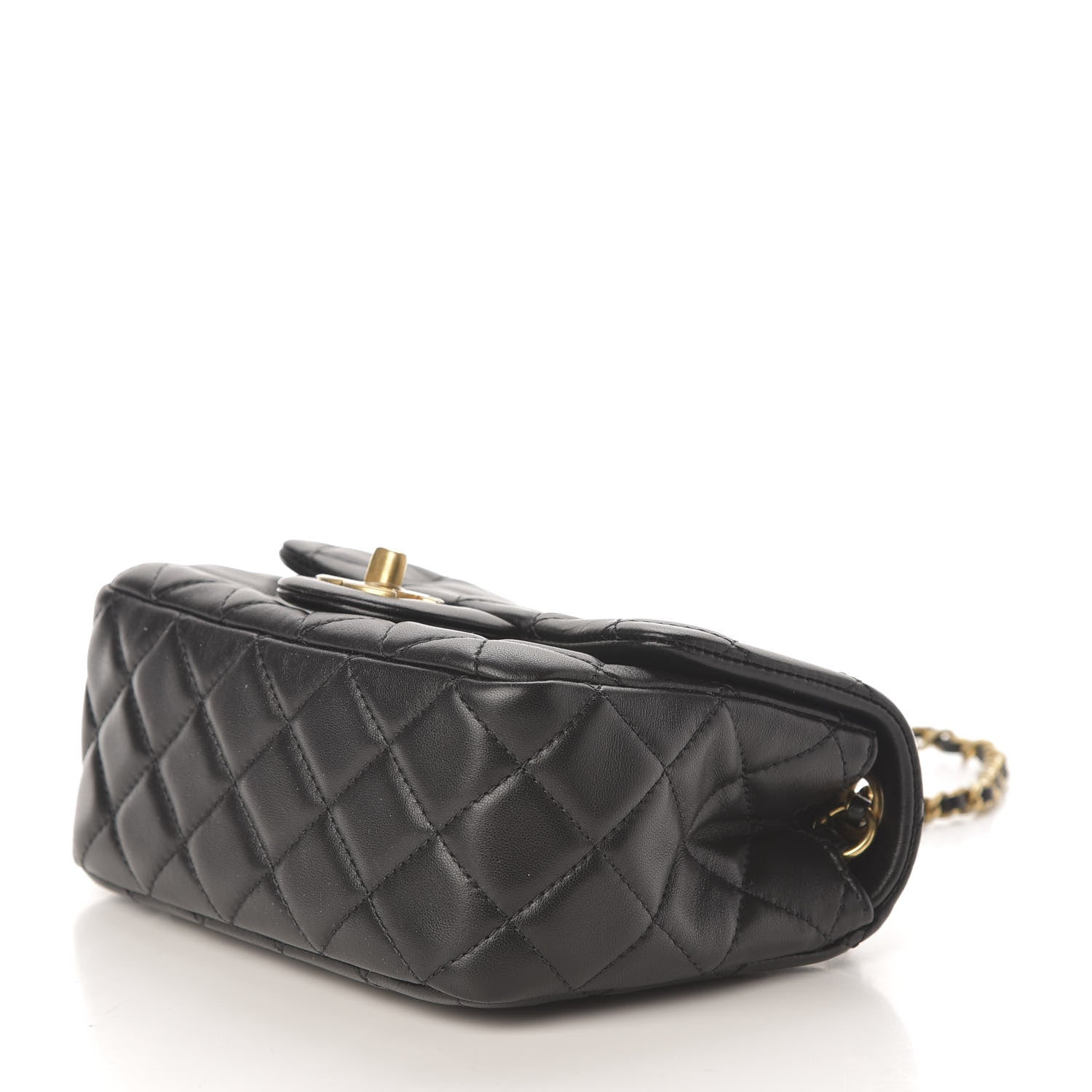 Chanel Lambskin Quilted Mini Pearl Crush Flap Black 10 of 12