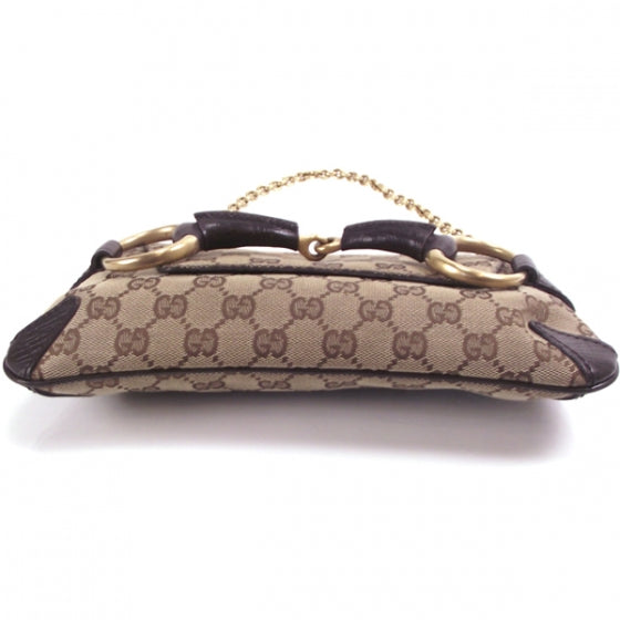 Monogram Horsebit Small Handbag Brown