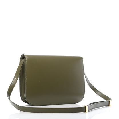 Celine Box Calfskin Classic Box Medium Flap Bag Army Green 3 of 9