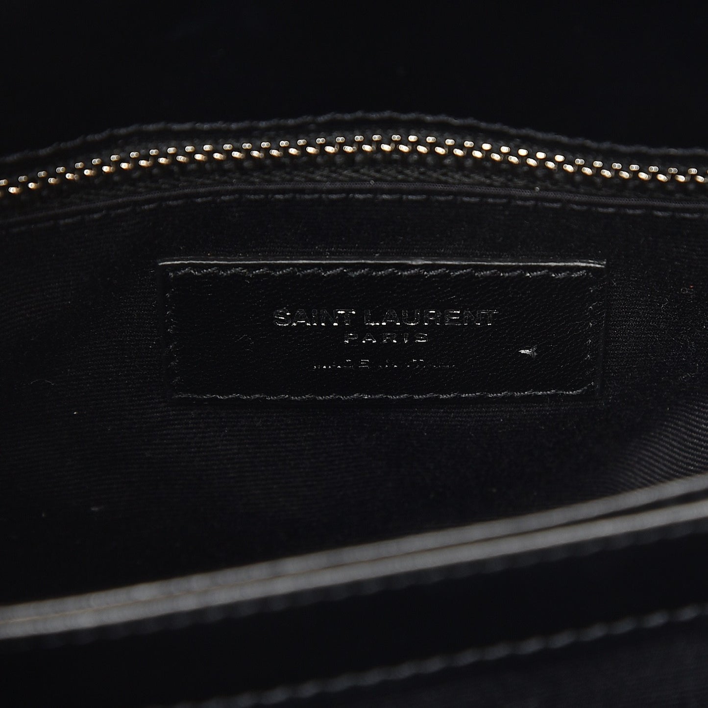 Calfskin Y Quilted Monogram Toy Loulou Crossbody Bag Black