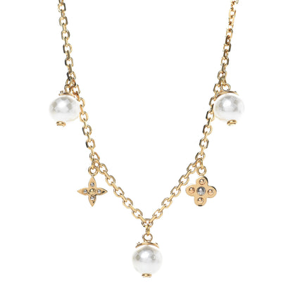 Louis Vuitton Pearl Charmy Necklace Gold 1 of 5