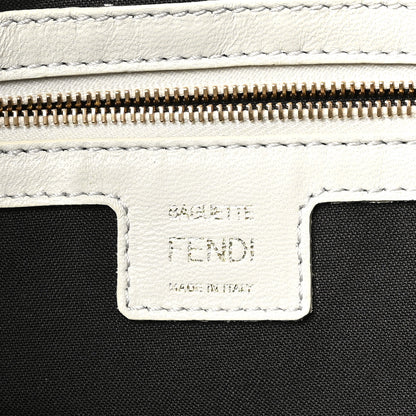 Fendi Nappa FF 1974 Embossed Large Baguette White 6 of 10