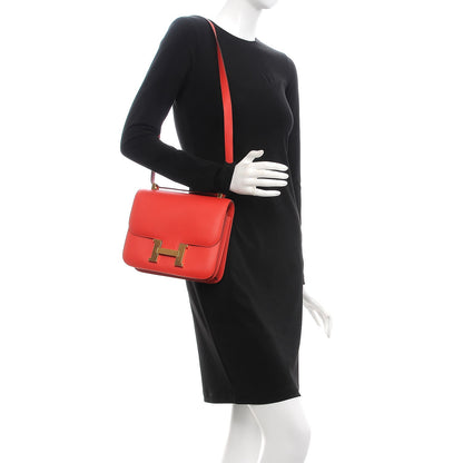 Hermes Swift Constance 24 Rouge Tomate 2 of 19