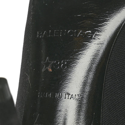 Balenciaga Jersey Crepe Extreme Pointed Toe Knife Booties 38 Black 6 of 6