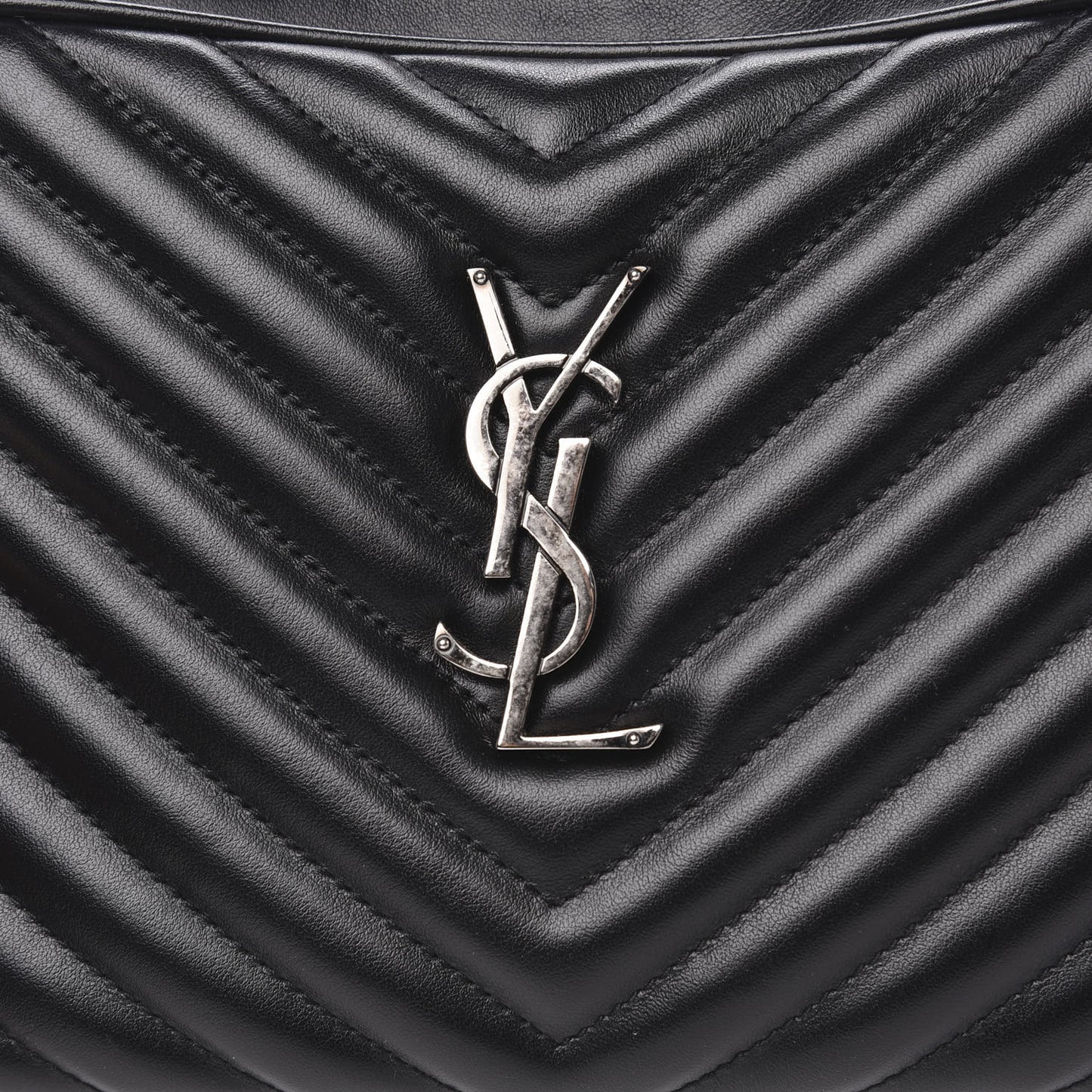 Calfskin Matelasse Monogram Lou Camera Bag Black