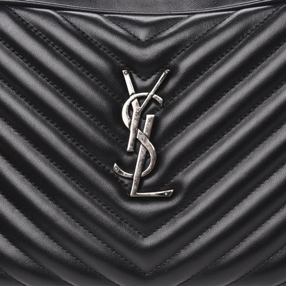 Saint Laurent Calfskin Matelasse Monogram Lou Camera Bag Black 9 of 9