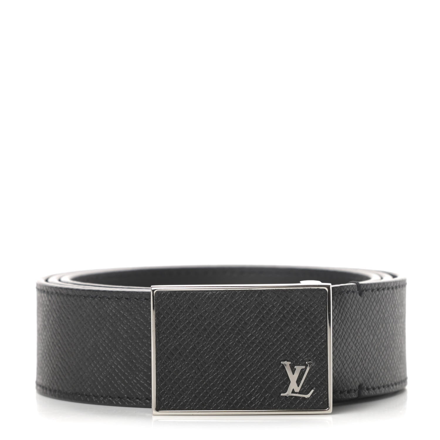 Louis Vuitton Taiga Mens 35mm Metropole Belt 90 36 Black 1 of 8
