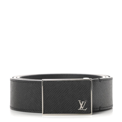 Louis Vuitton Taiga Mens 35mm Metropole Belt 90 36 Black 1 of 8
