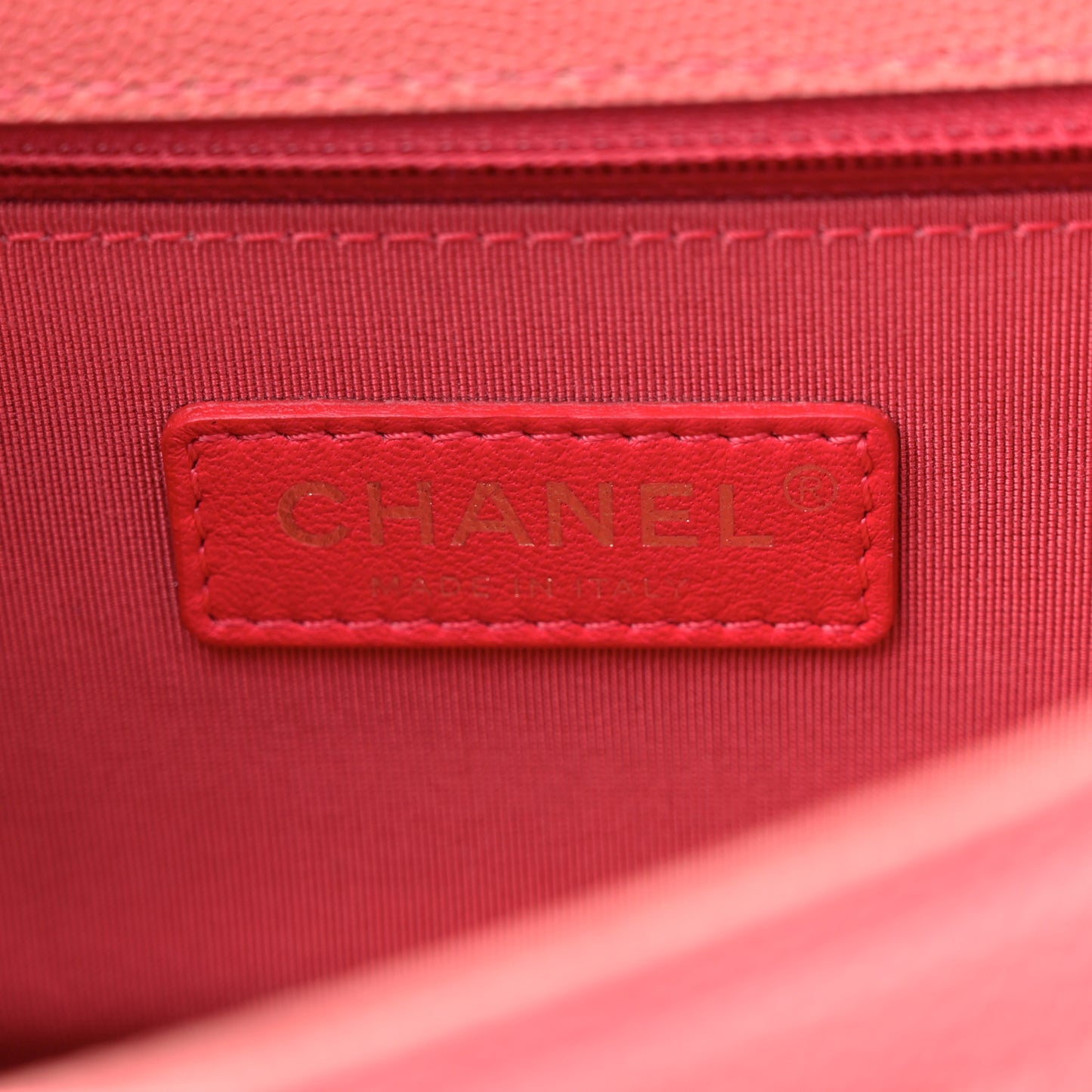 Caviar Quilted Small Sunset On The Sea Flap Coral