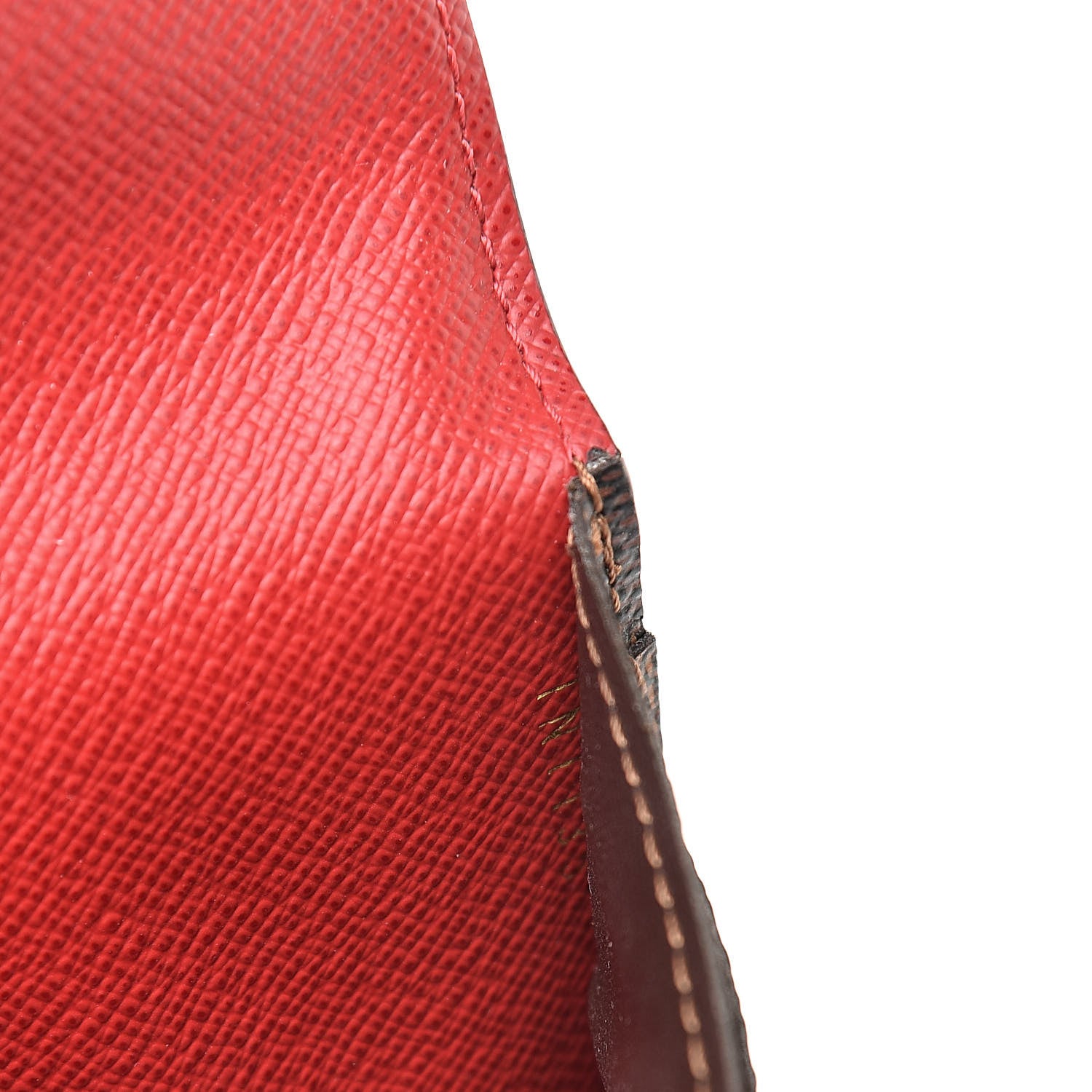 Louis Vuitton Damier Ebene Josephine Wallet Red 7 of 10