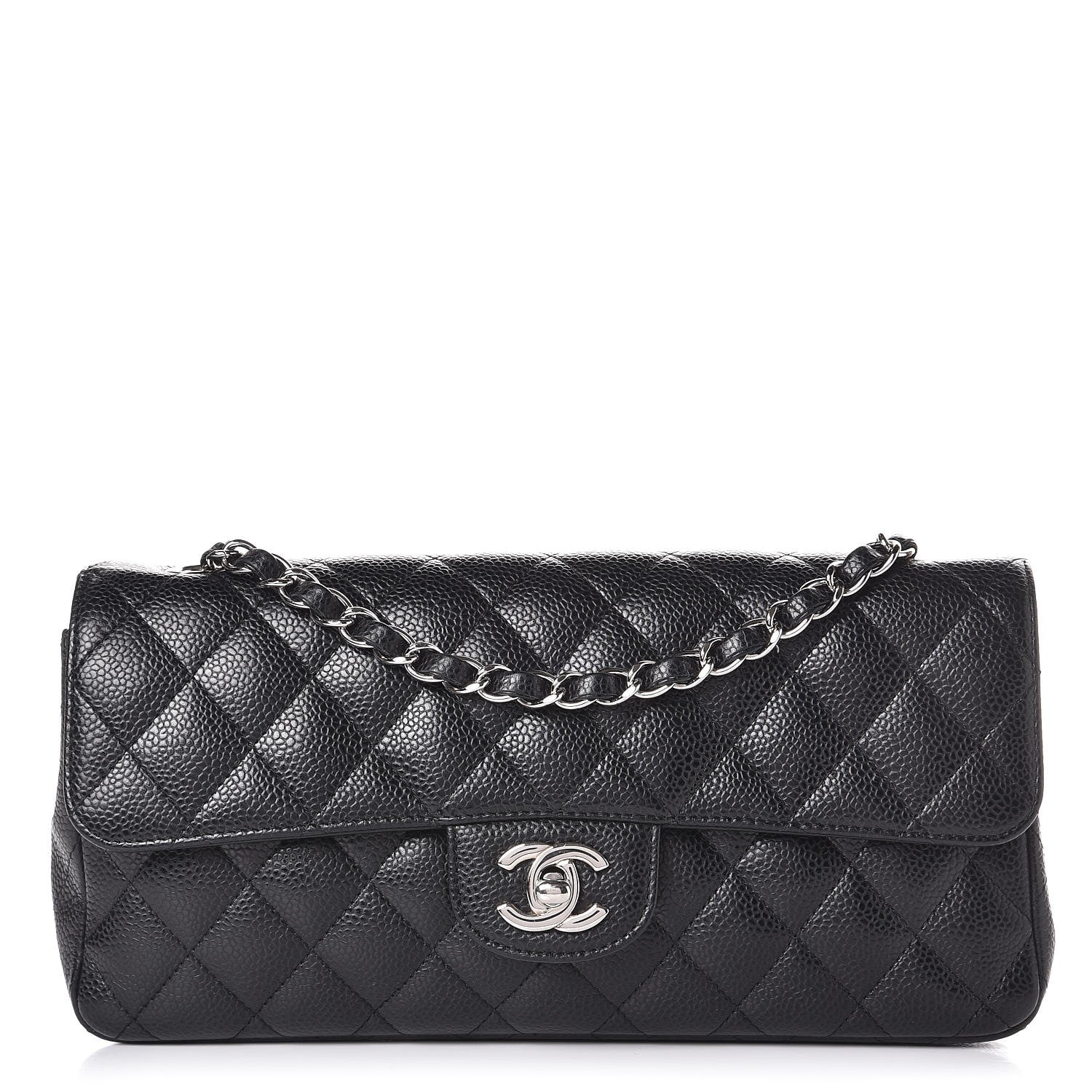 Chanel Caviar Quilted East West Flap Black 1 of 7