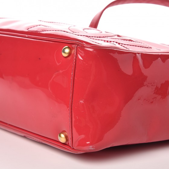 Patent CC Logo Tote Dark Pink