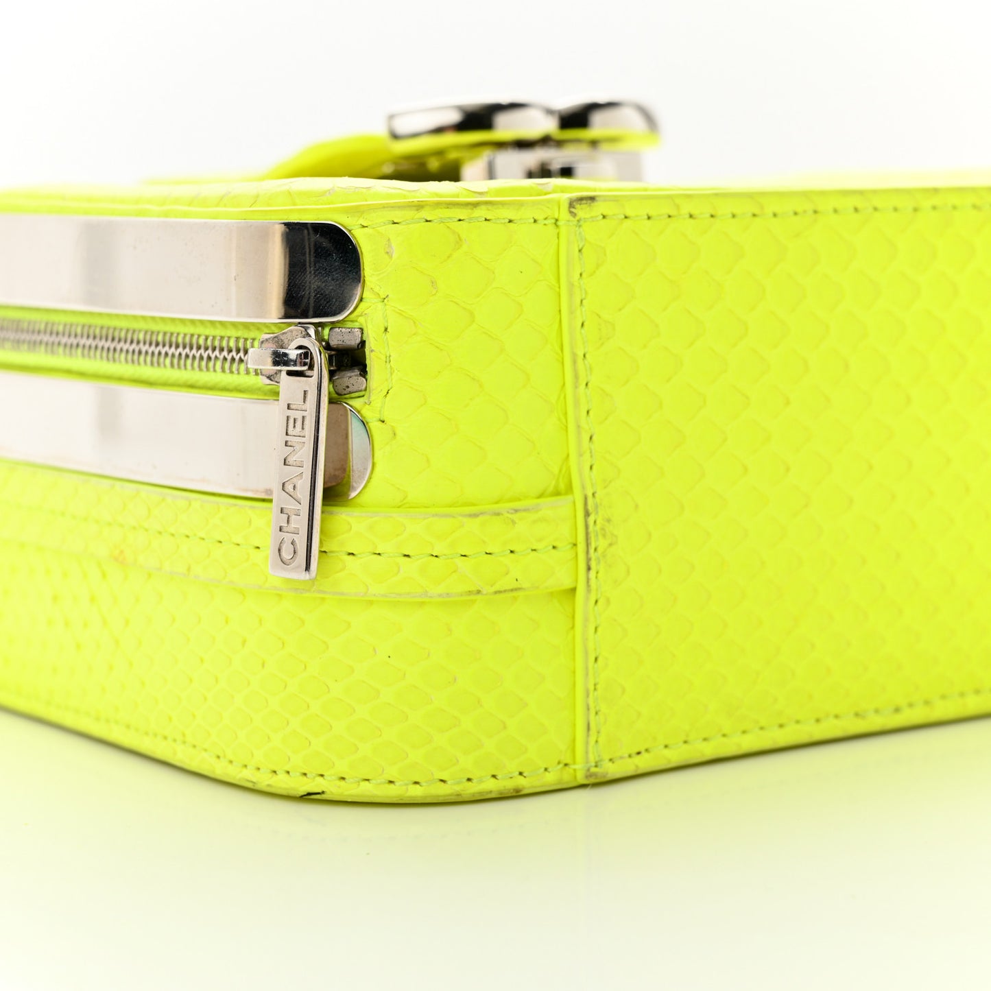 Snakeskin Mini CC Box Camera Bag Yellow