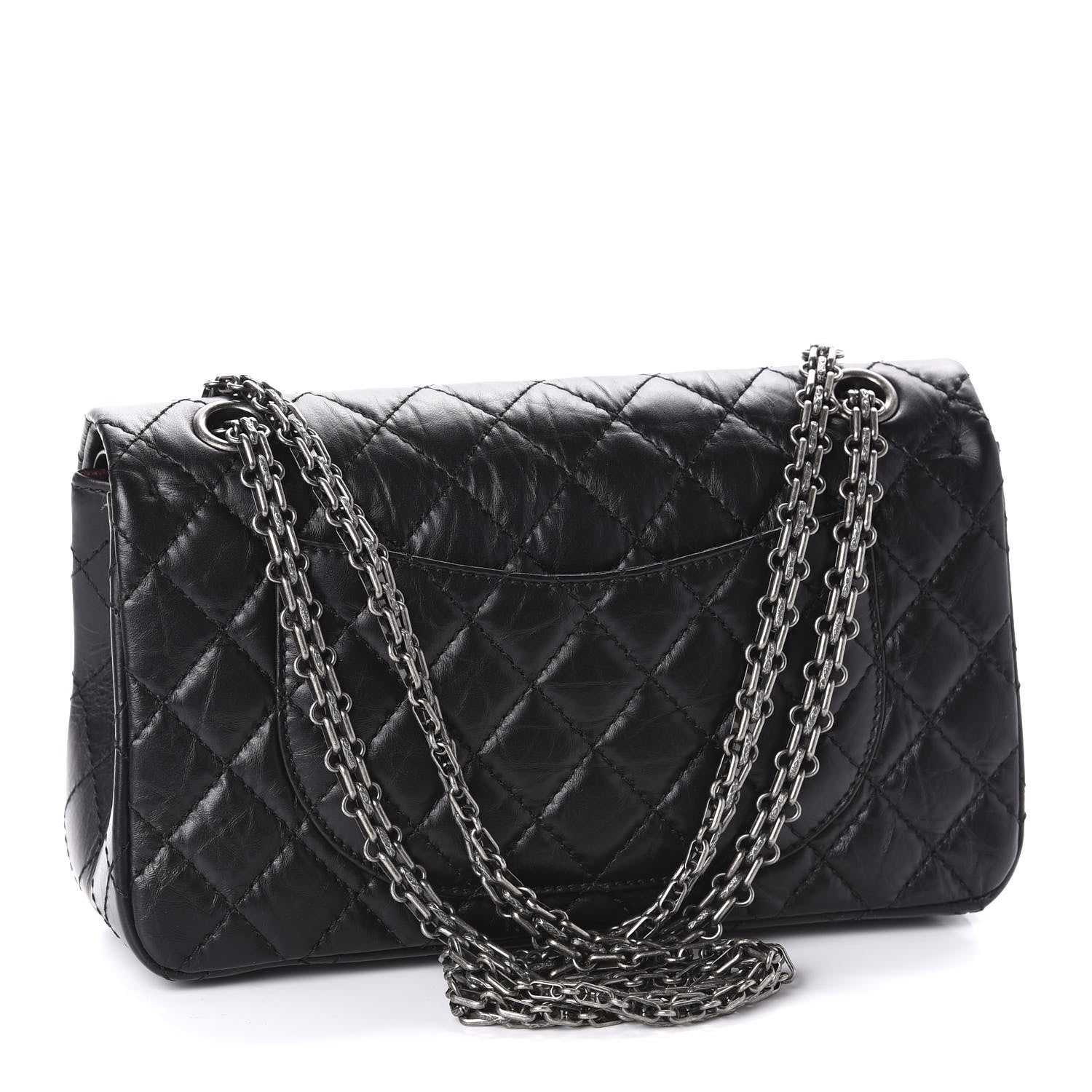 Chanel Aged Calfskin Quilted 2.55 Reissue 225 Flap Black 3 of 10