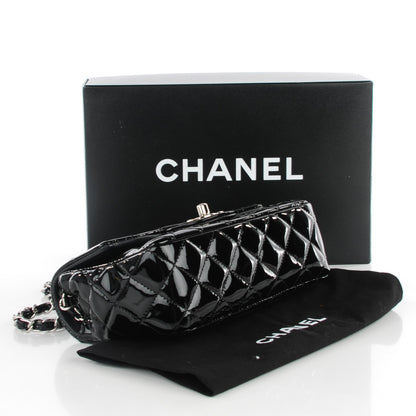 Chanel Patent Calfskin Quilted Mini Rectangular Flap Black 4 of 8