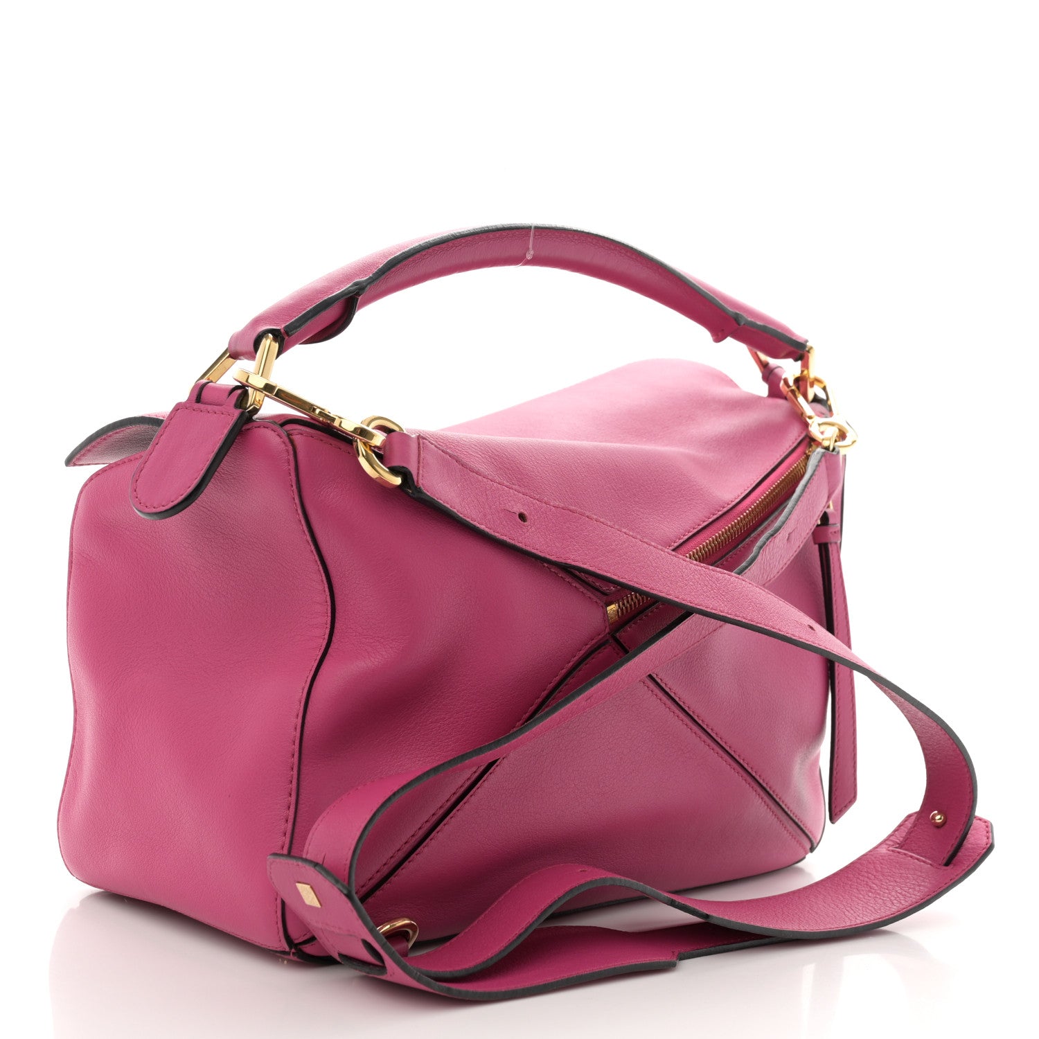 Loewe Calfskin Small Puzzle Bag Fuchsia 3 of 12