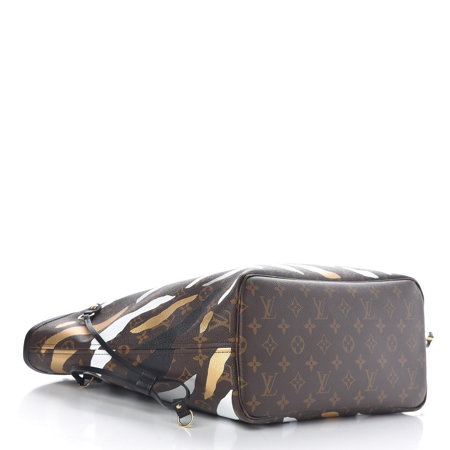 X LOL Monogram Neverfull MM Gold Silver