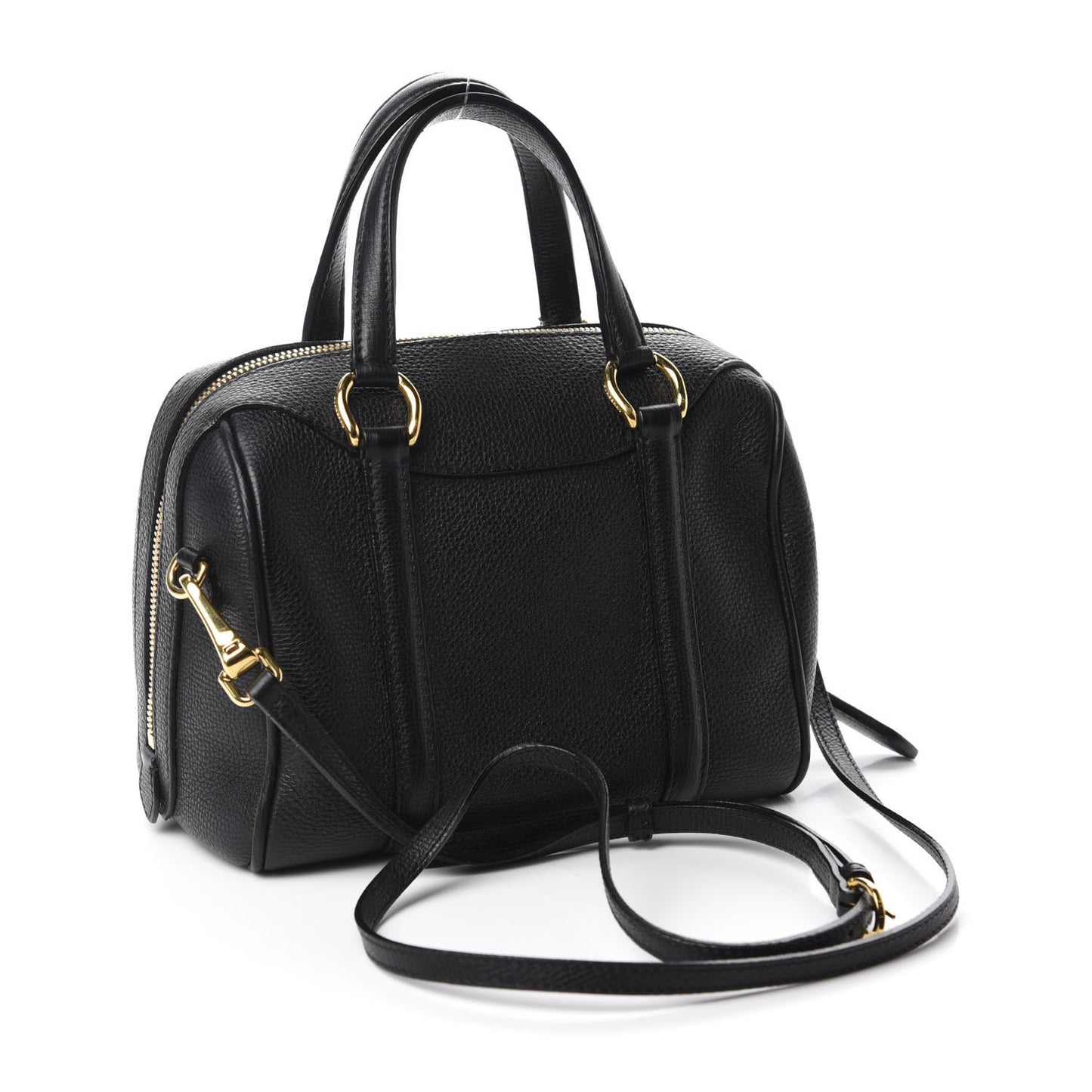 Derby Calfskin Small Alchester Bowling Bag Black