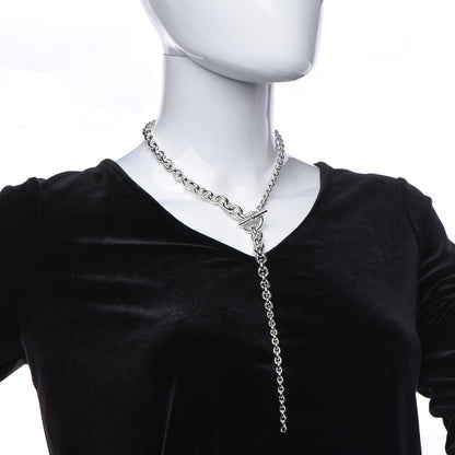 Hermes Sterling Silver Crescendo Necklace 2 of 5