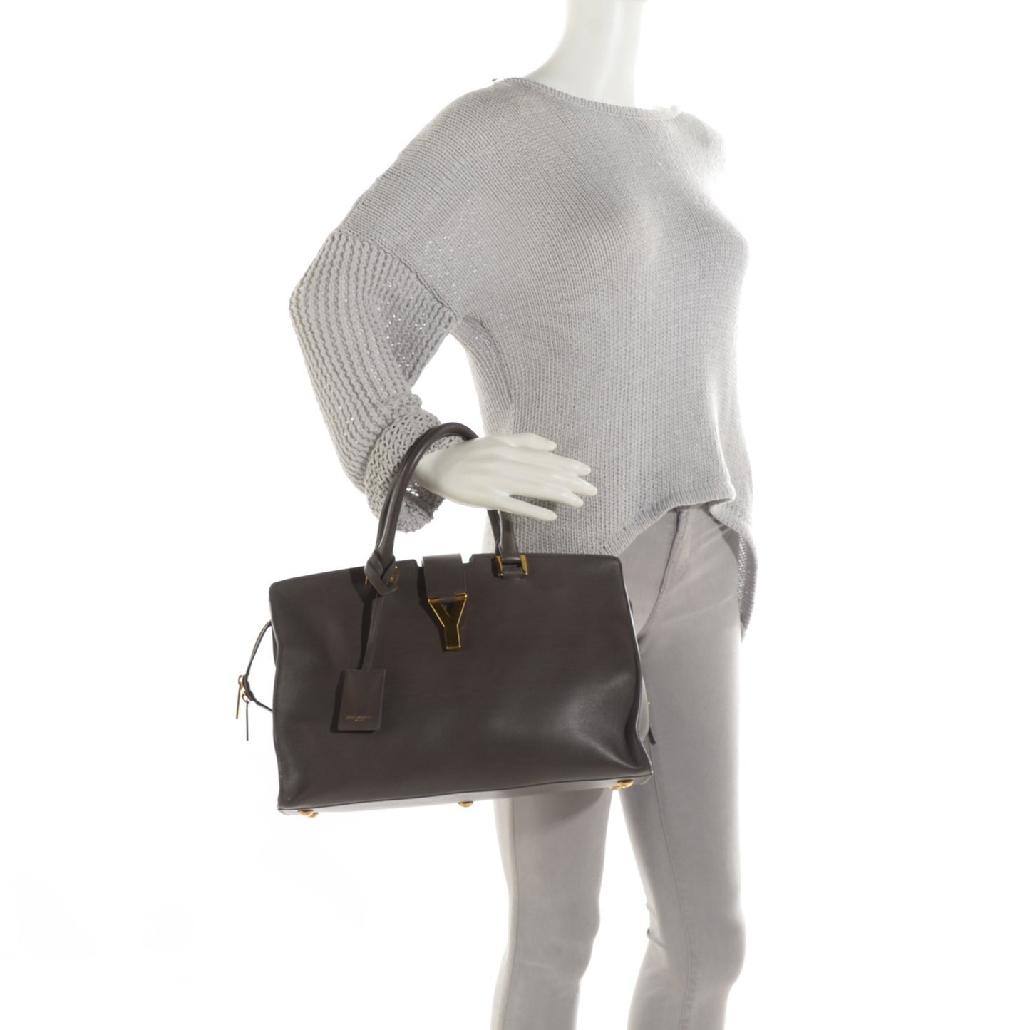Calfskin Medium Classic Y Cabas Earth
