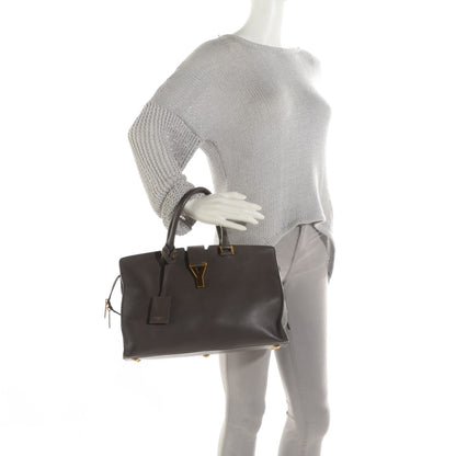 Saint Laurent Calfskin Medium Classic Y Cabas Earth 2 of 9