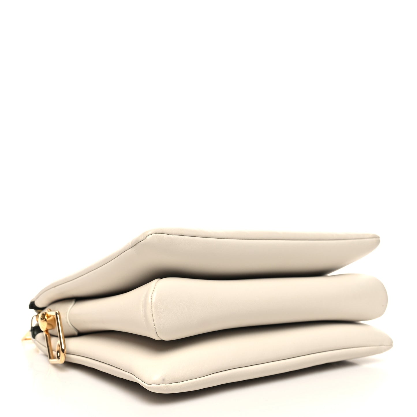 Lambskin Embossed Monogram Coussin PM Cream