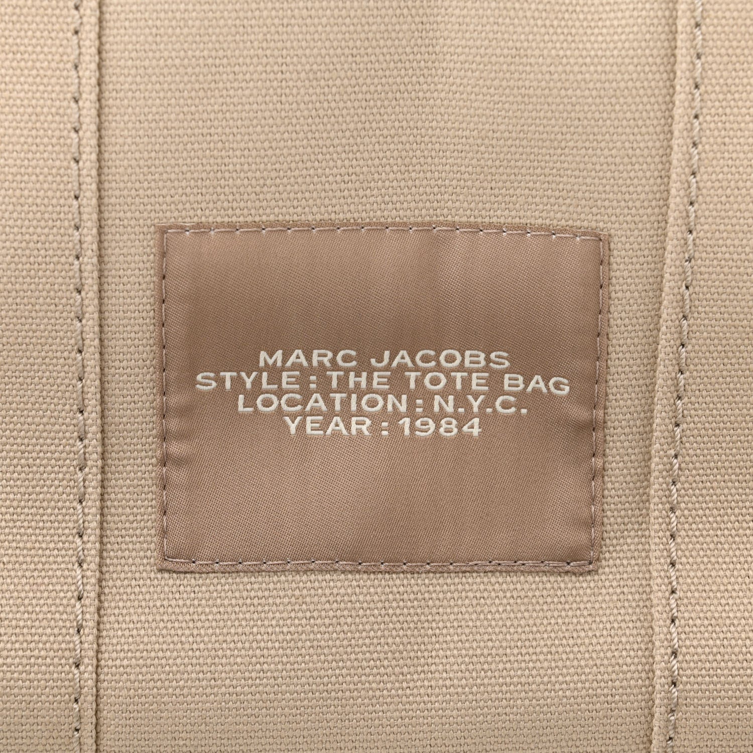 Marc Jacobs Cotton Canvas Colorblock Small The Traveler Tote Bag Beige Multicolor 6 of 12