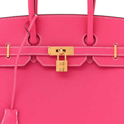 Hermes Epsom Birkin 35 Rose Tyrien 8 of 11