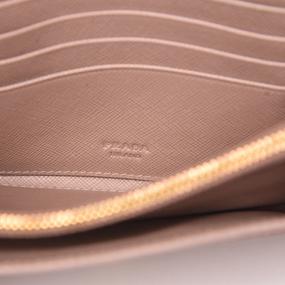 Prada Saffiano Metal Wristlet Cammeo 6 of 12