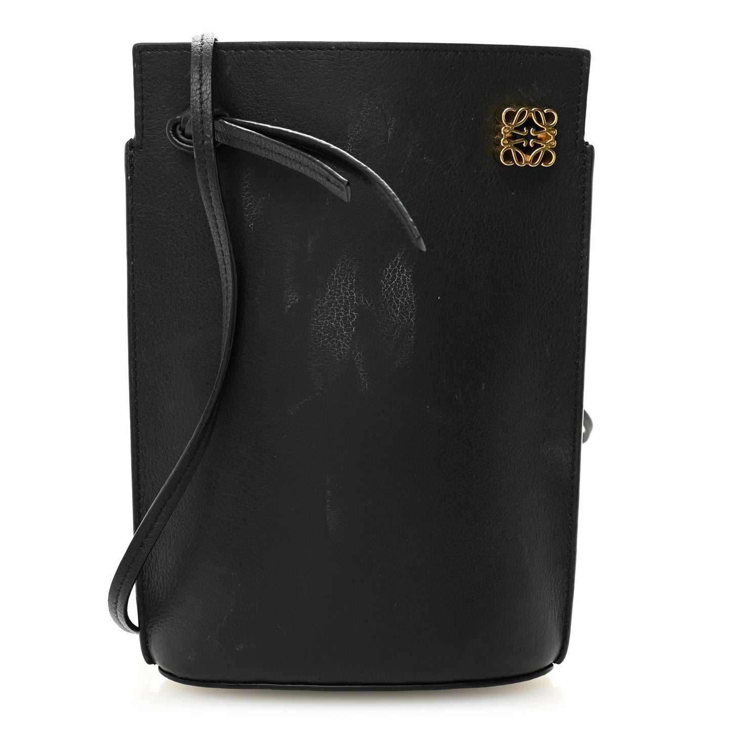 Smooth Calfskin Dice Pocket Black