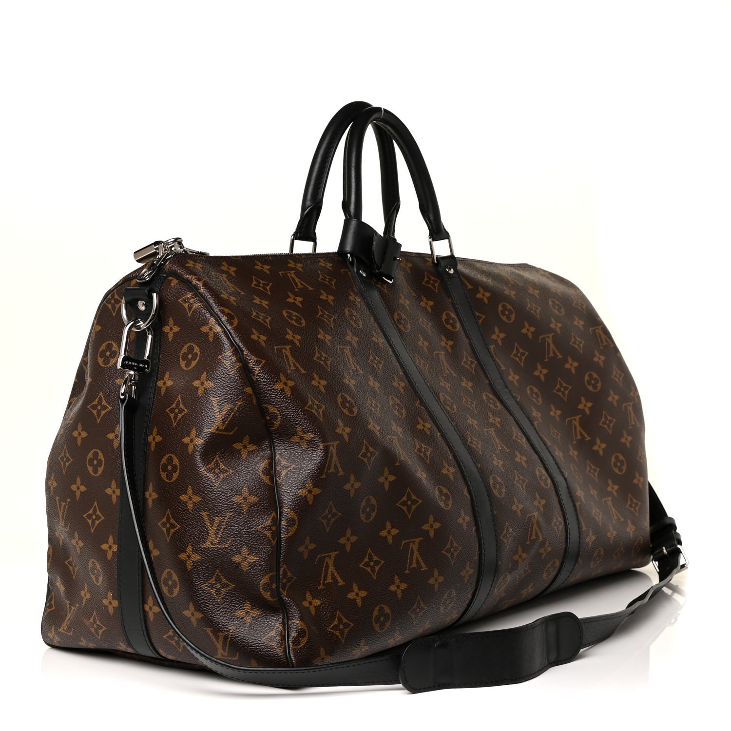 Louis Vuitton Monogram Macassar Keepall Bandouliere 55 3 of 23