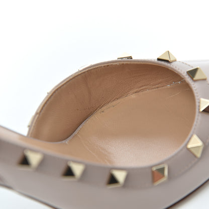 Valentino Garavani Patent Rockstud Half D'Orsay Slingback 85mm Pumps 38 Poudre 13 of 21
