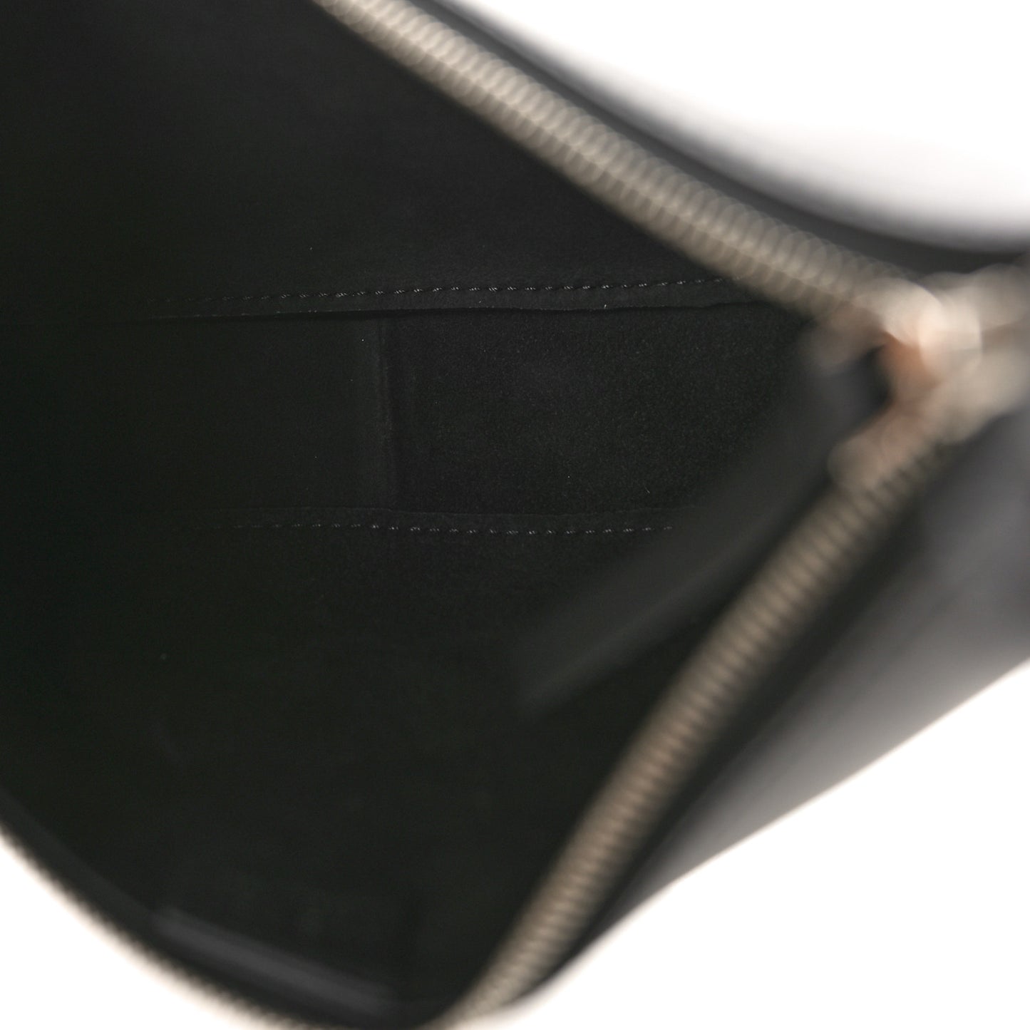 Smooth Calfskin Half Moon Shoulder Bag Black