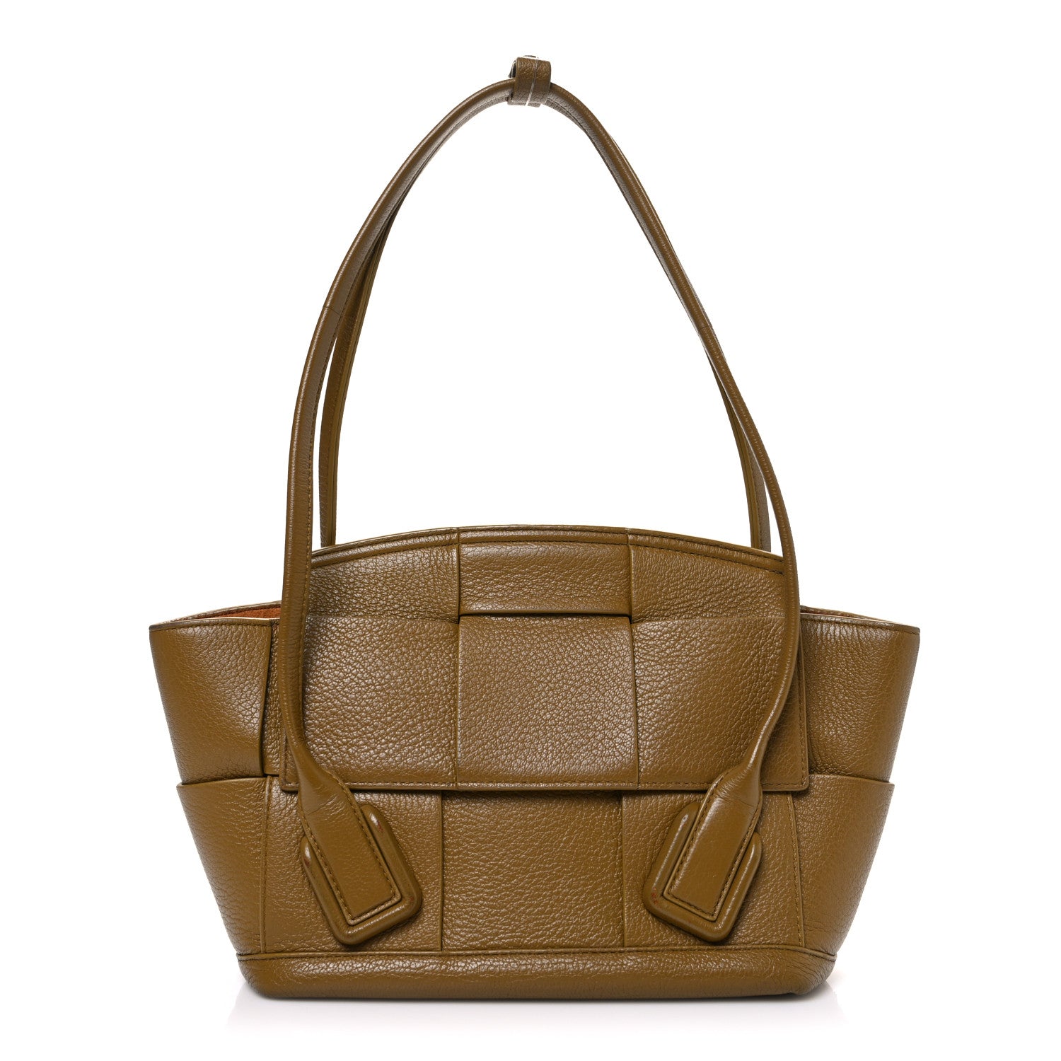 Bottega Veneta Grained Calfskin Maxi Intrecciato Small Arco Moutarde 1 of 13