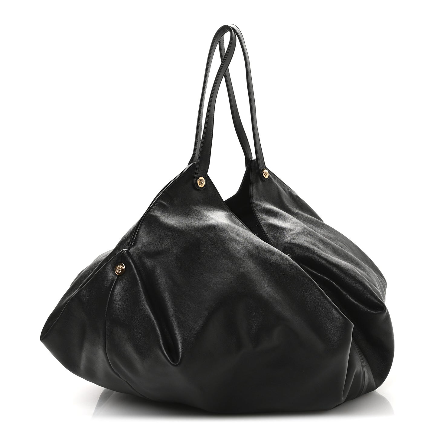 Nappa Large Protea Shoulder Bag Black
